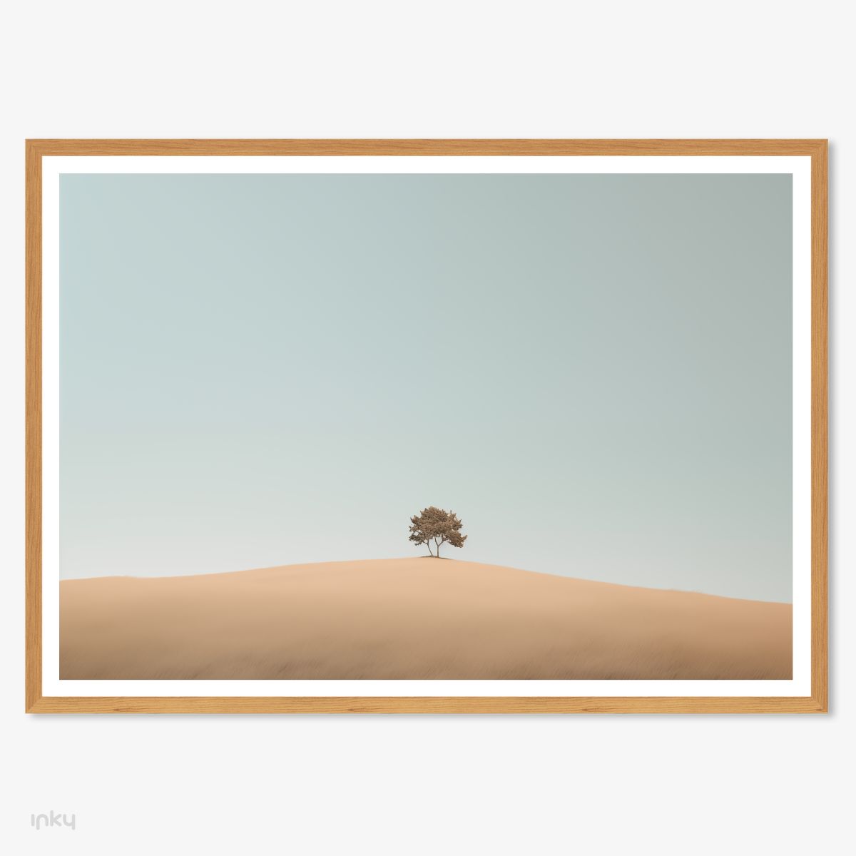 פוסטר מינימליסטי עץ במדבר
