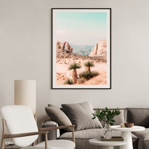 פוסטר של מדבר בסגנון coastal chic