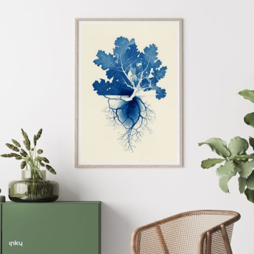 פוסטר צבעוני - Blueprint Botany – תמונה 2