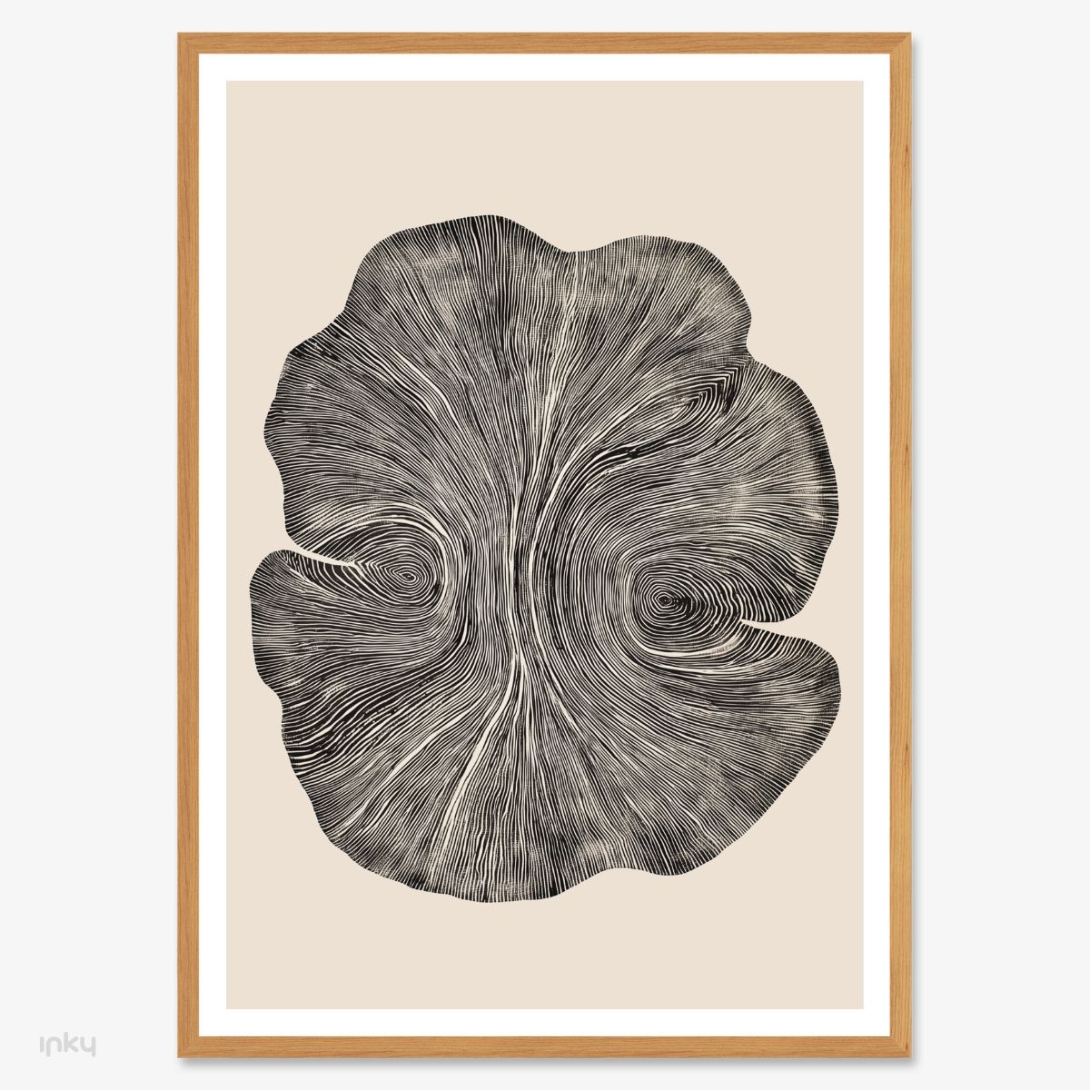 פוסטר בסגנון נורדי שחור לבן