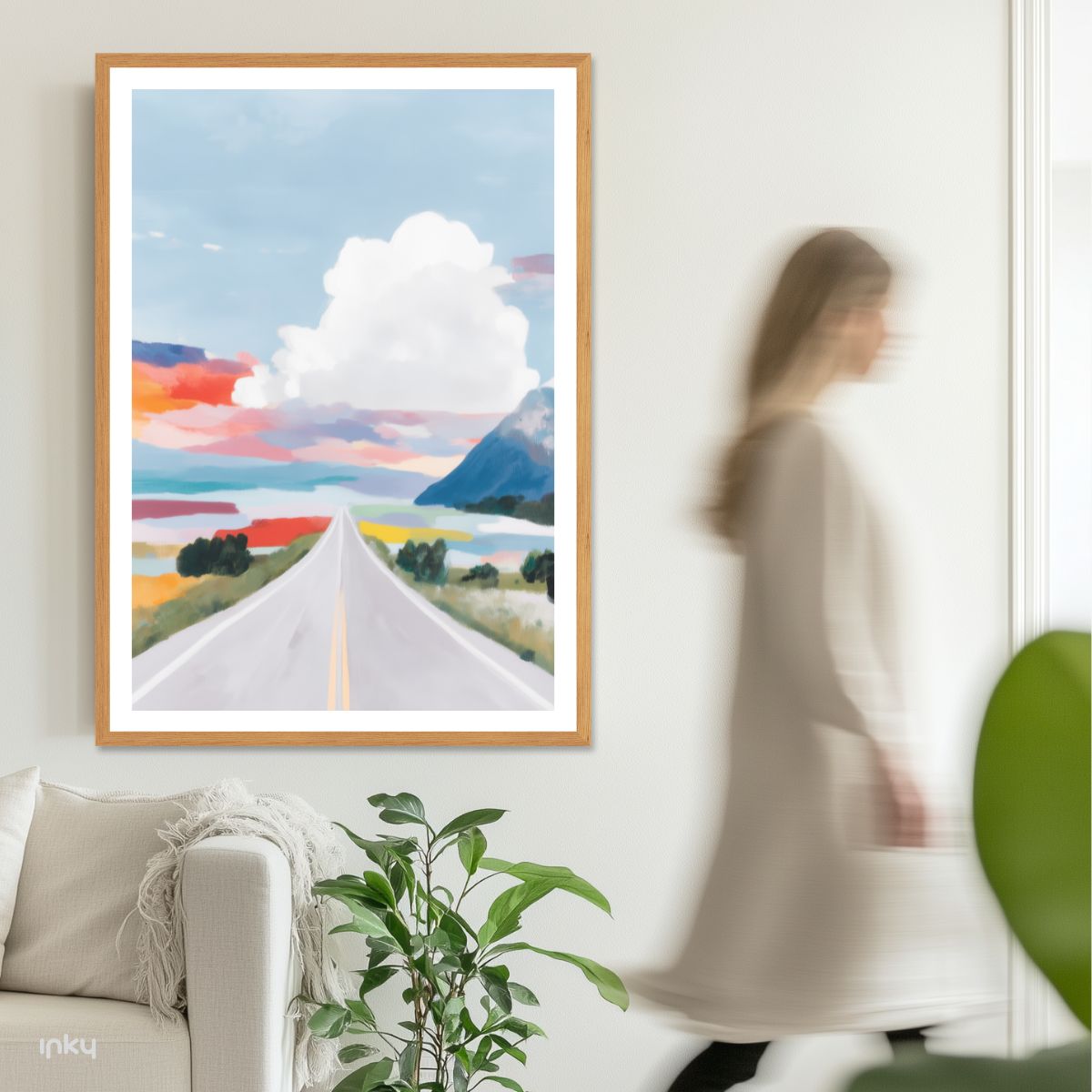 פוסטר צבעוני של נוף