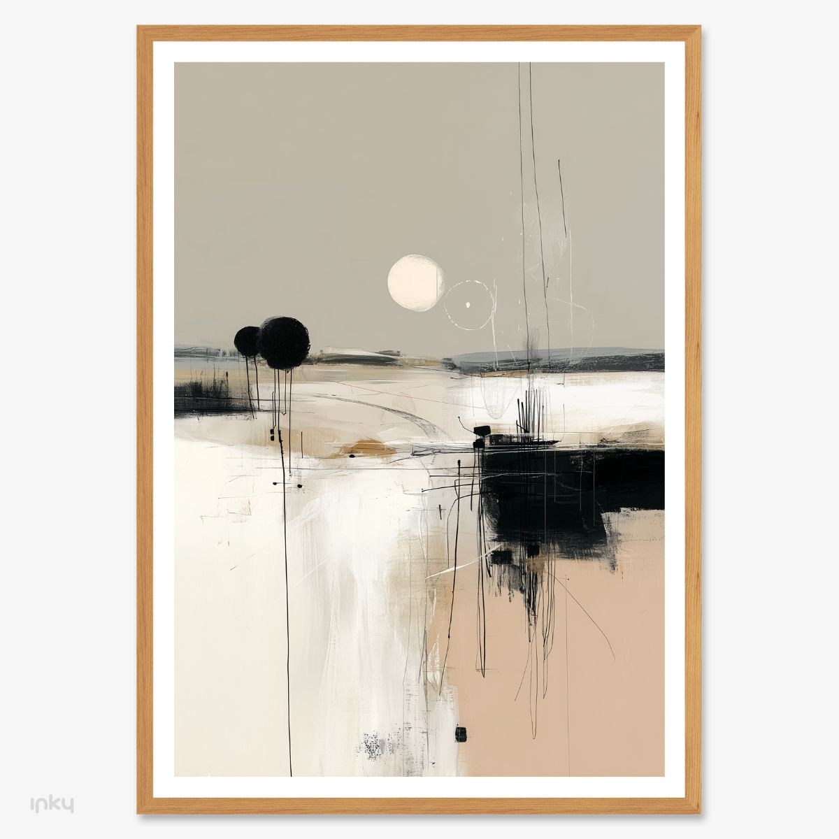 פוסטר ציור נוף אבסטרקטי