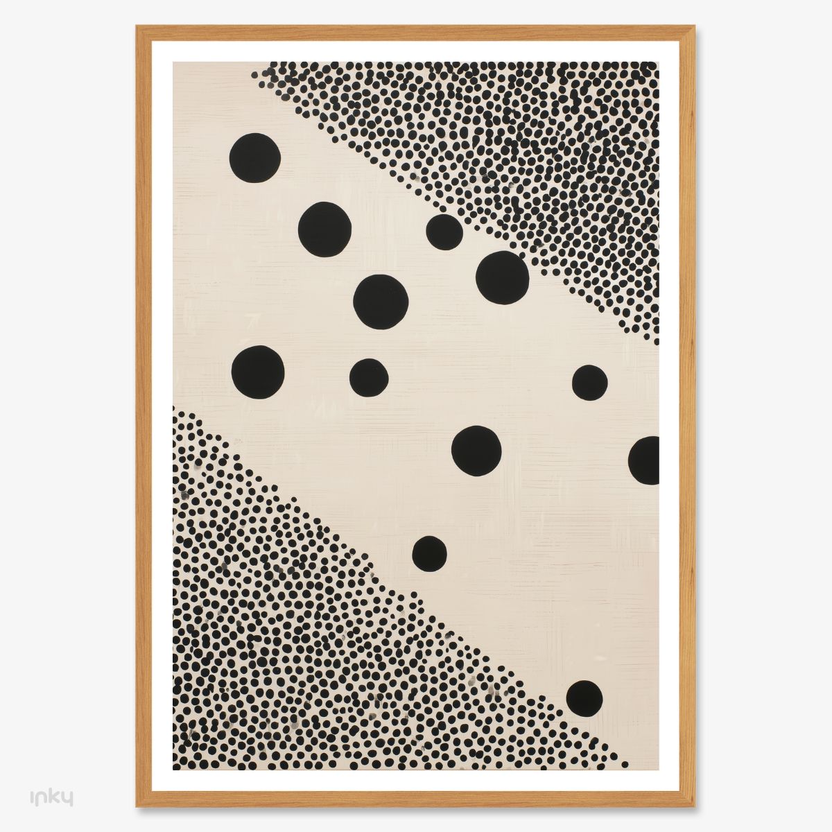 פוסטר אבסטרקטי שחור לבן