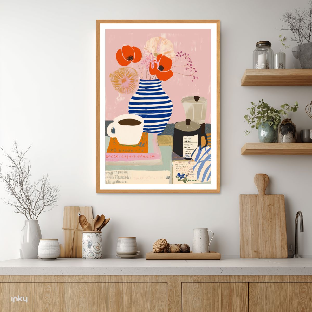 פוסטר מאוייר פינה במטבח