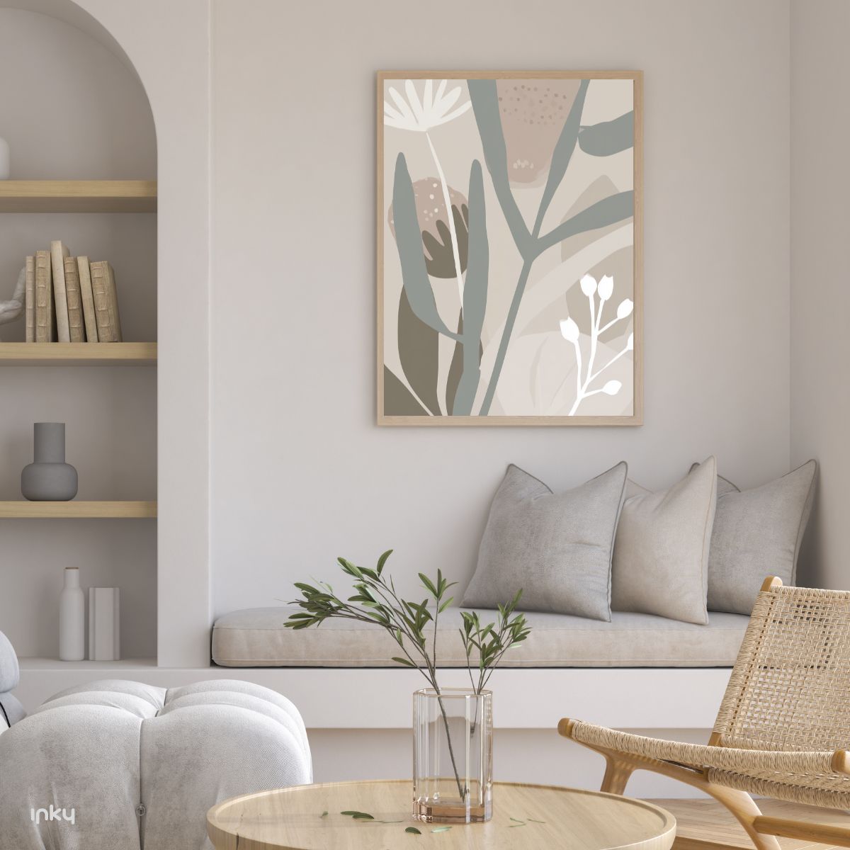 פוסטר בוטני מופשט