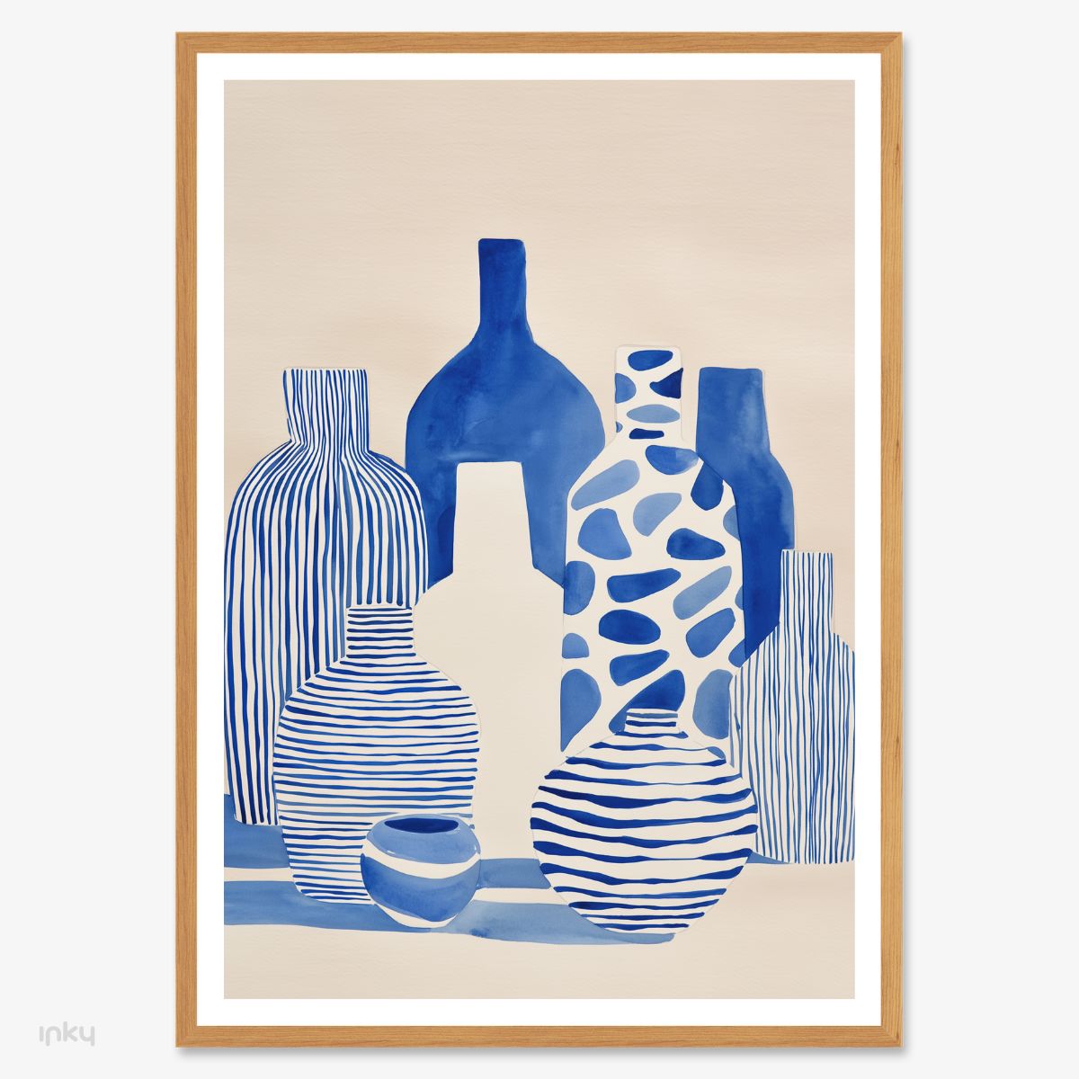 פוסטר איור של אגרטלים כחולים