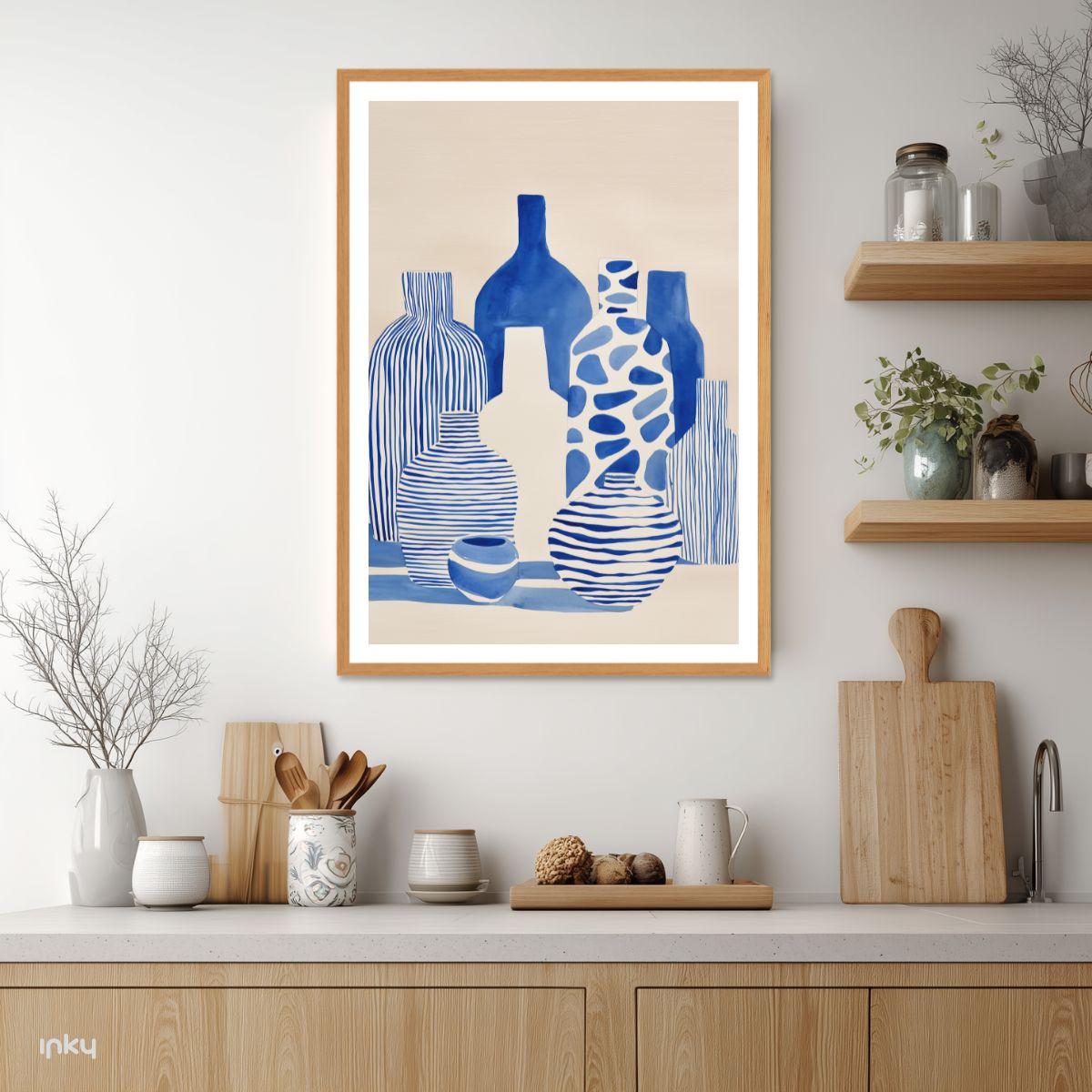 פוסטר איור של אגרטלים כחולים