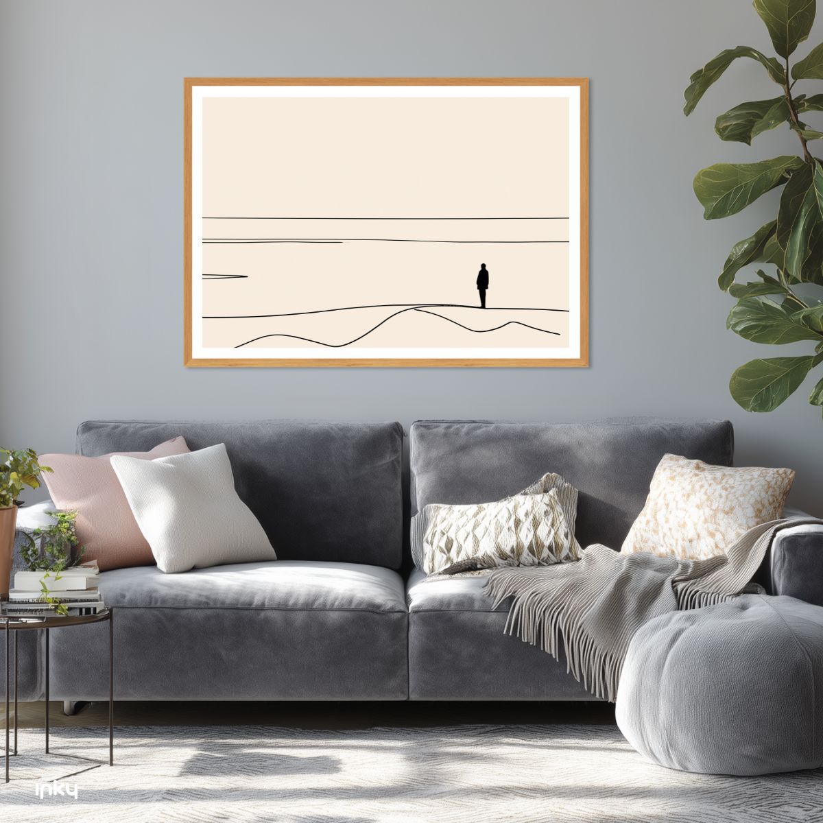פוסטר מינימליסטי איור בקו