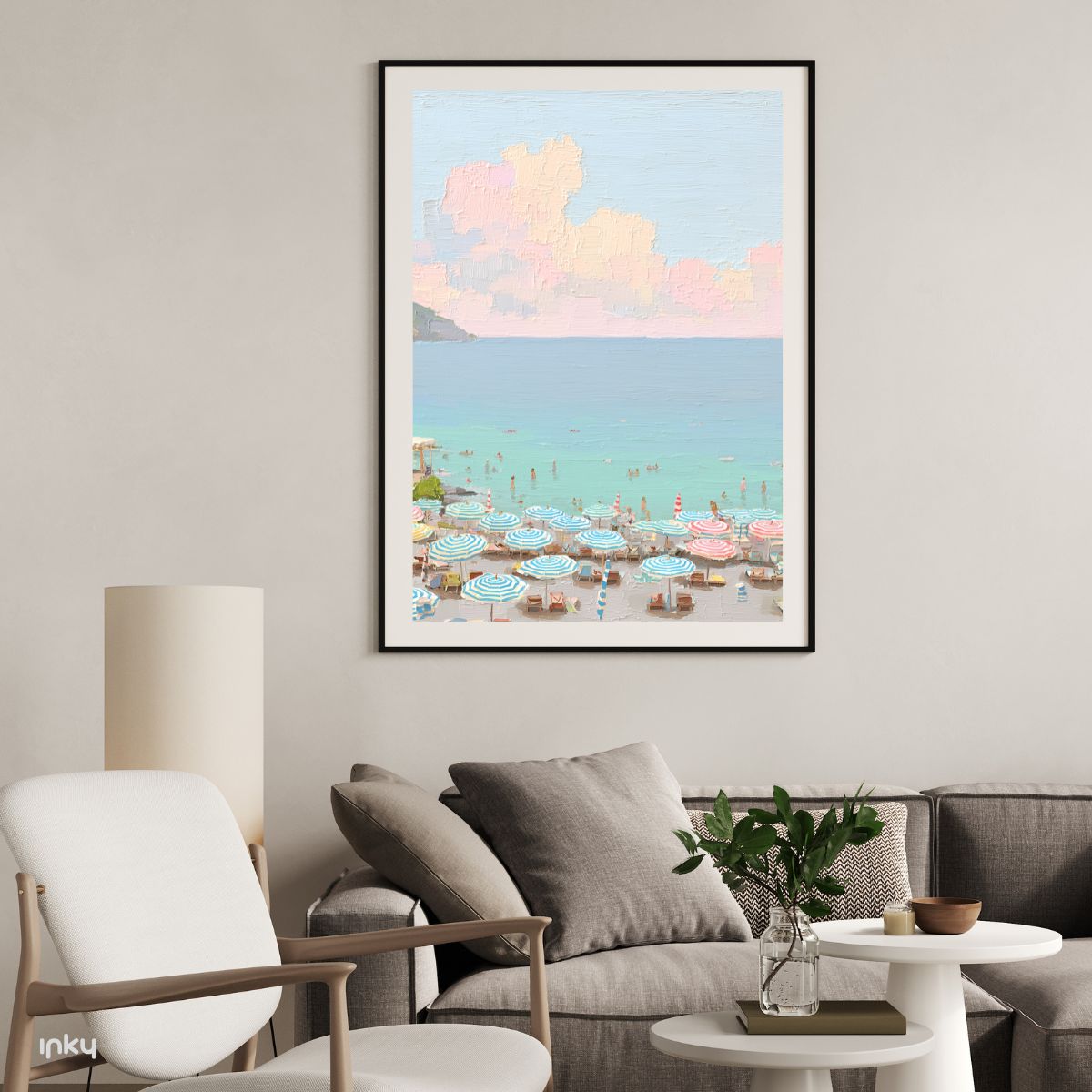 פוסטר ציור של חוף ים