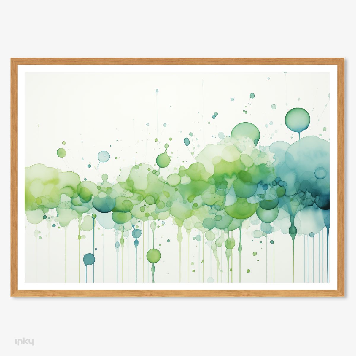 פוסטר ציור מופשט בצבעי מים