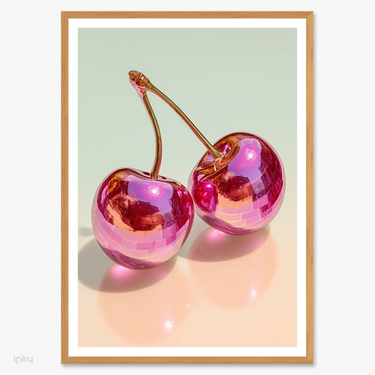 פוסטר של דובדבנים בתלת מימד