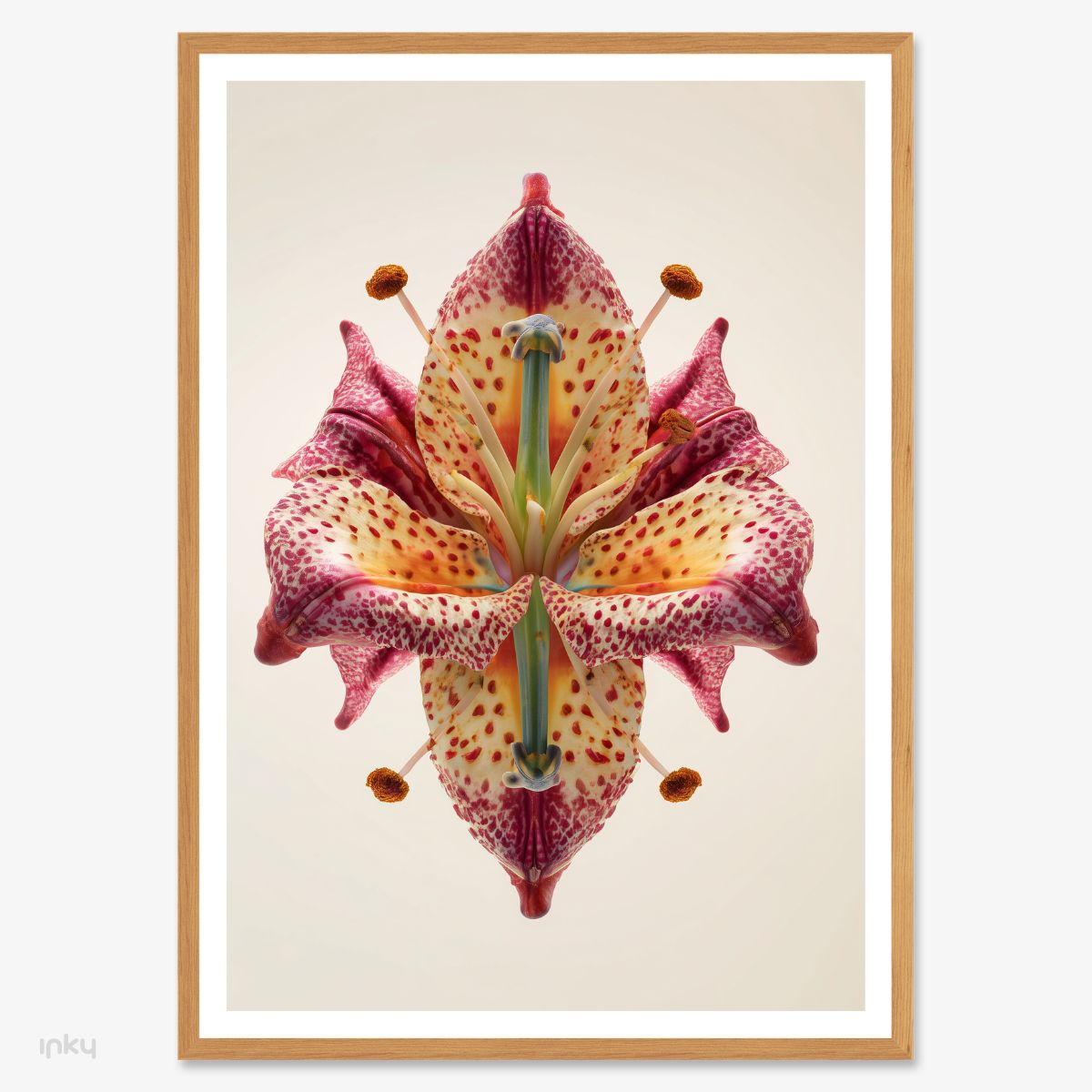 פוסטר קולאז׳ צילומי של פרח