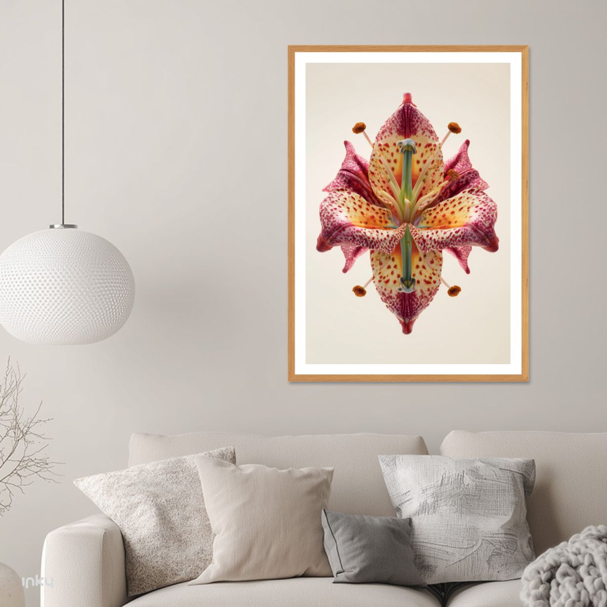 פוסטר קולאז׳ צילומי של פרח