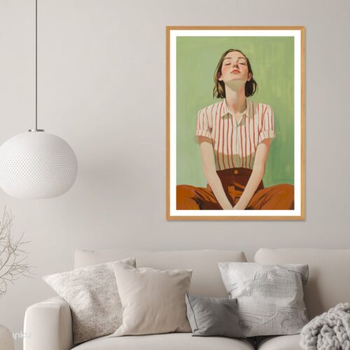 פוסטר איור של אישה